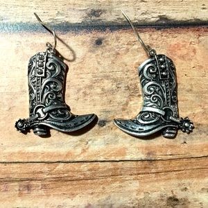 Western Style Boots Dangle Earrings
